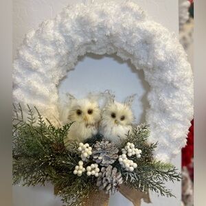 Loop Yarn Christmas Wreath🎄❄️